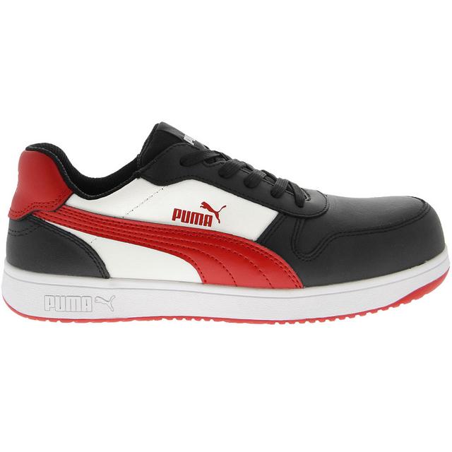 Puma Safety PS Frontcourt Low CT Work Shoes in Black Red color