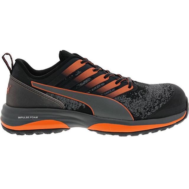 Puma Safety PS Charge Comp Toe E Work Shoes in Grey Orange color