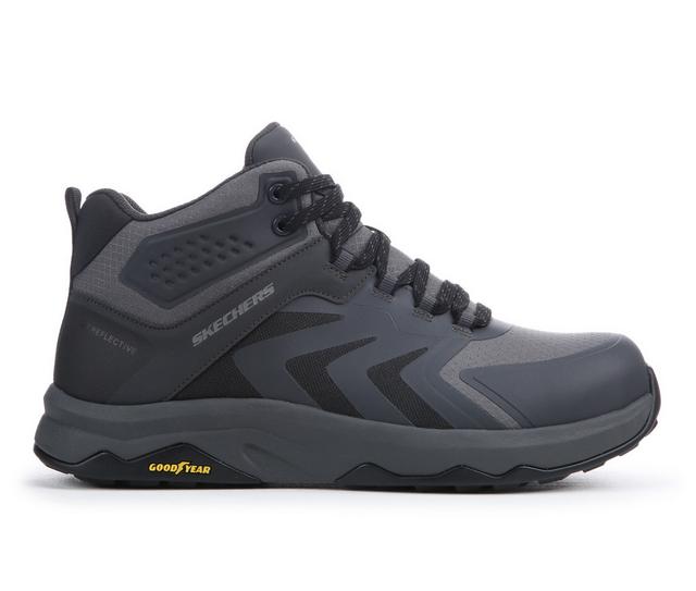 Men's Skechers SZ Speed-Flex Trekke Work Boots in Grey color