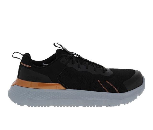 Timberland Pro TP Setra Low CT Work Shoes in Black Orange color