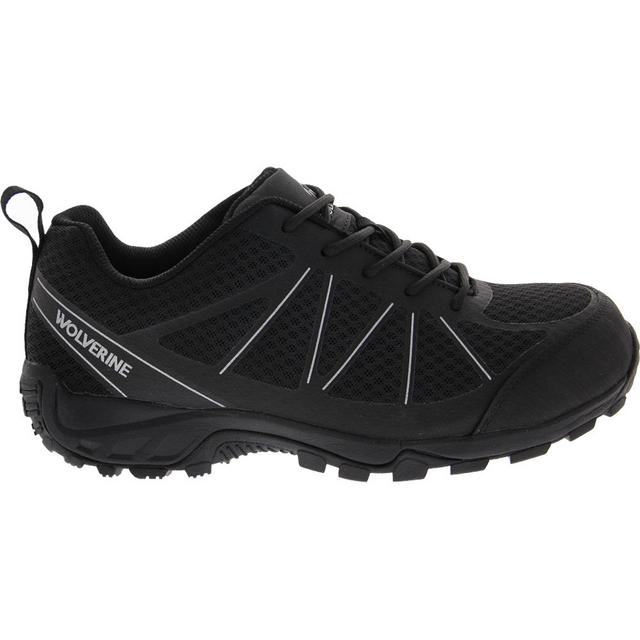 Men's Wolverine Amherst II Low Comp Toe Work Boots in Black color