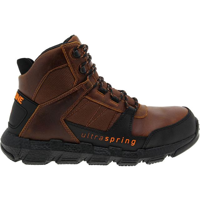 Wolverine REV ULTRASPRING MID  Work Boots in BROWN color