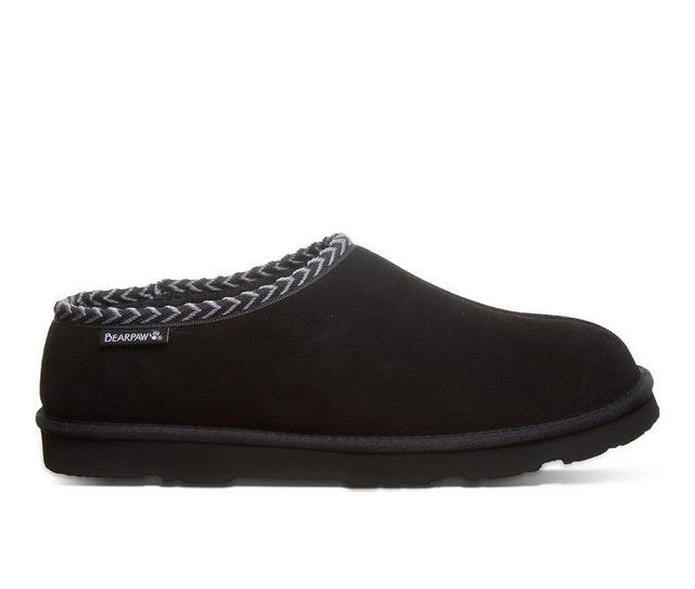 Bearpaw Men's Beau Slipper Clogs in Black II color