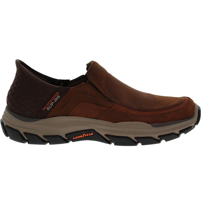 Skechers Slip Ins Respected E Dress Shoes in Brown color