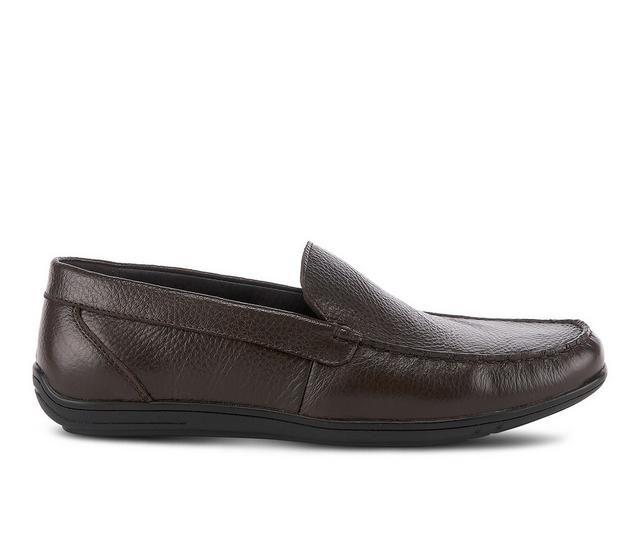 Men's SPRING STEP Ceto Casual Loafers in Chocolate Brown color