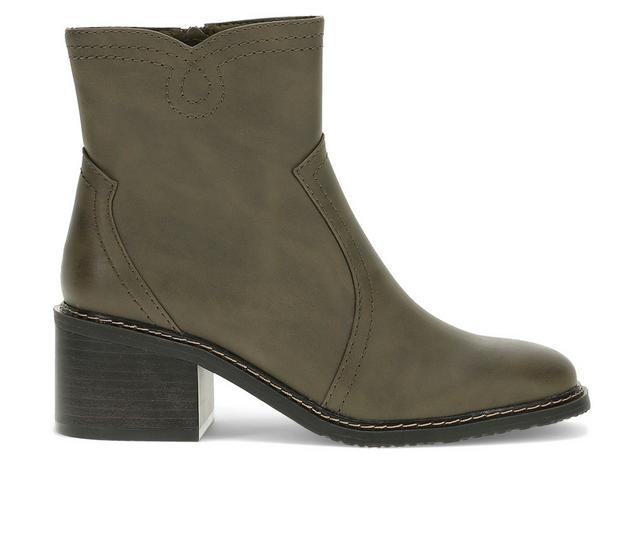 Women's Baretraps Calloway Booties in Moss Mist color