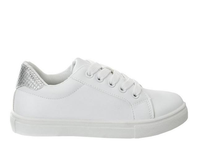 Girls' Kensie Girl Lace Up Sneakers in White color