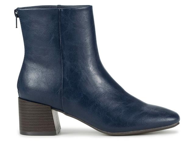 Women's Baretraps Emilie Booties in Dark Blue color