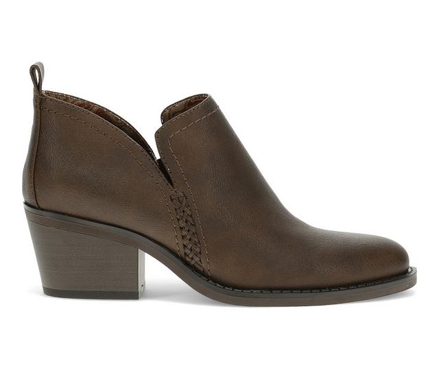 Women's Baretraps Lidian Booties in Dark Brown color