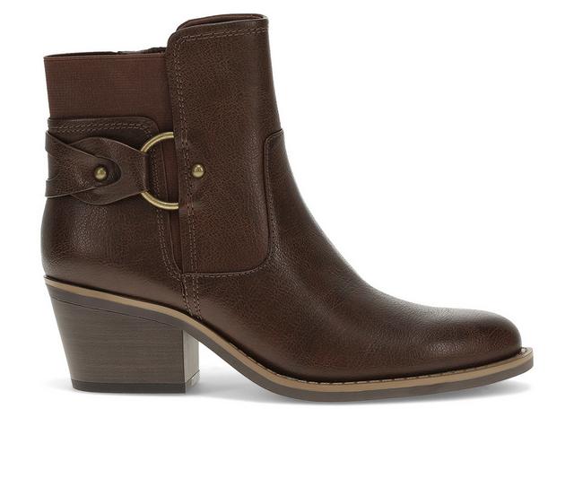 Women's Baretraps Luella Booties in Dark Brown color