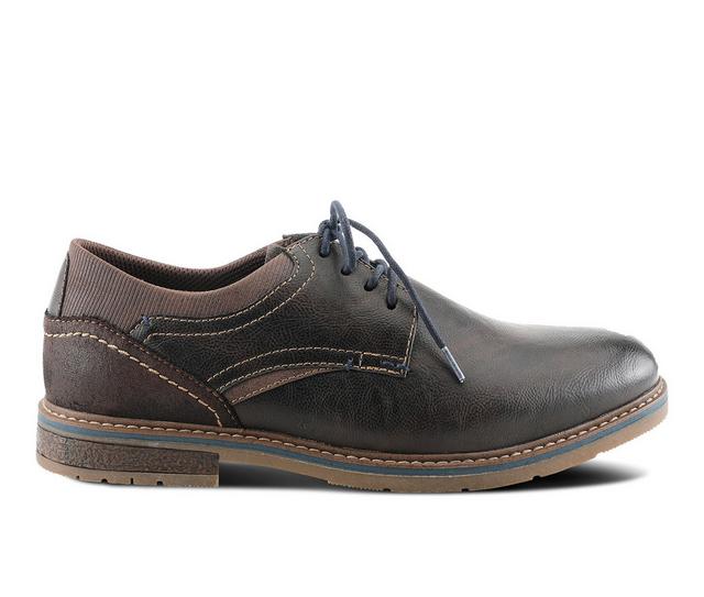 Men's SPRING STEP Regan Oxfords in Dark Brown color