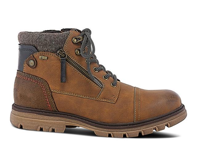 Men's SPRING STEP Sullivan Hiking Boots in Medium Brown color