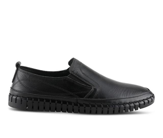 Men's SPRING STEP Whip Slip-On Shoes in Black color