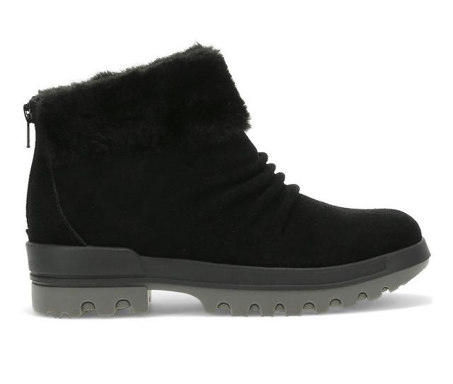 Women's Baretraps Nuri Cold Weather Booties in Black Suede color