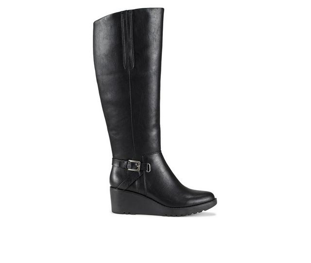 Women's Baretraps Winifred Knee High Wedge Boots in Black color