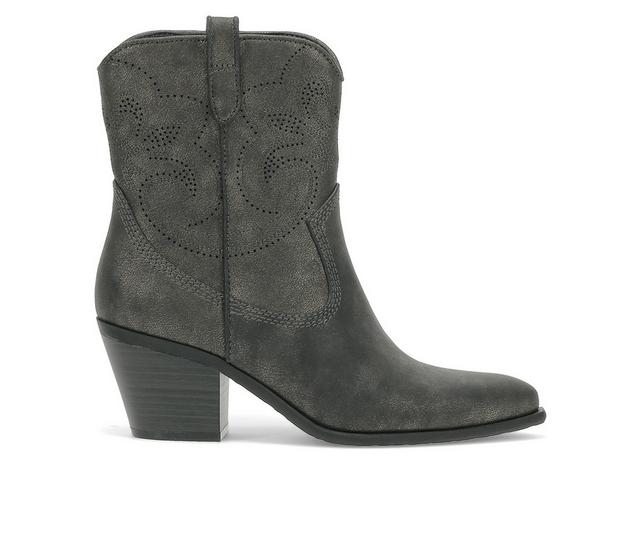 Women's Baretraps Yenni Western Boots in Gunmetal color