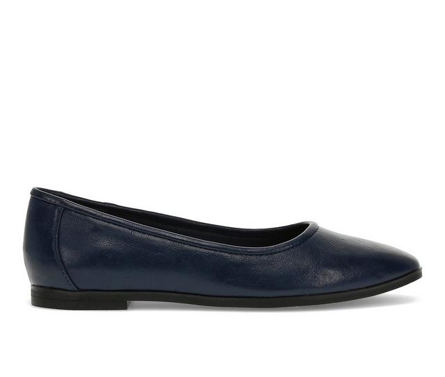 Women's Baretraps Tania Flats in Dark Navy color