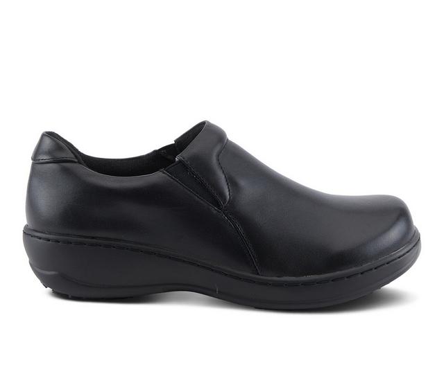 Women's SPRING STEP Woolin Slip Resistant Shoes in Black color