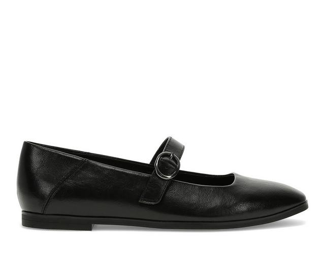 Women's Baretraps Teagan Mary Jane Flats in Black color