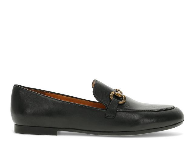 Women's Baretraps Wyatt Loafers in Black Leather color