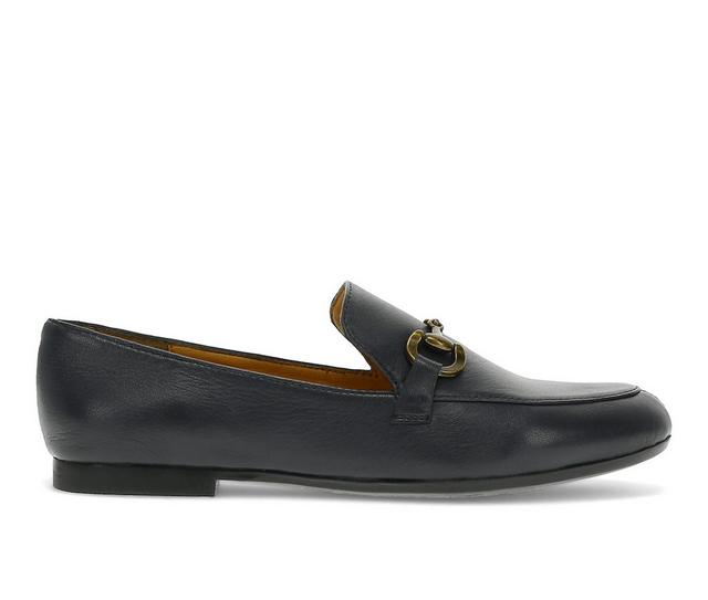 Women's Baretraps Wyatt Loafers in Navy Leather color