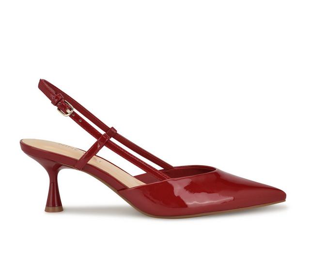 Women's Nine West Rowen3 Pumps in Medium Red color