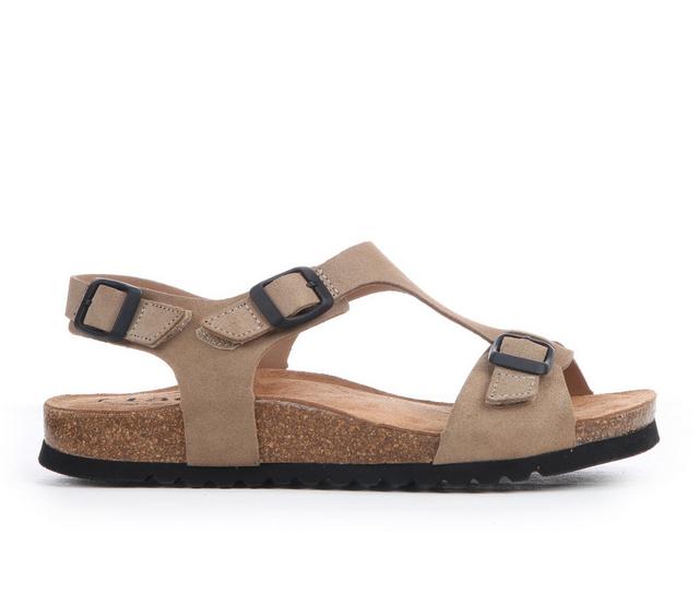 Women's TAOS MVP Footbed Sandals in Oat color