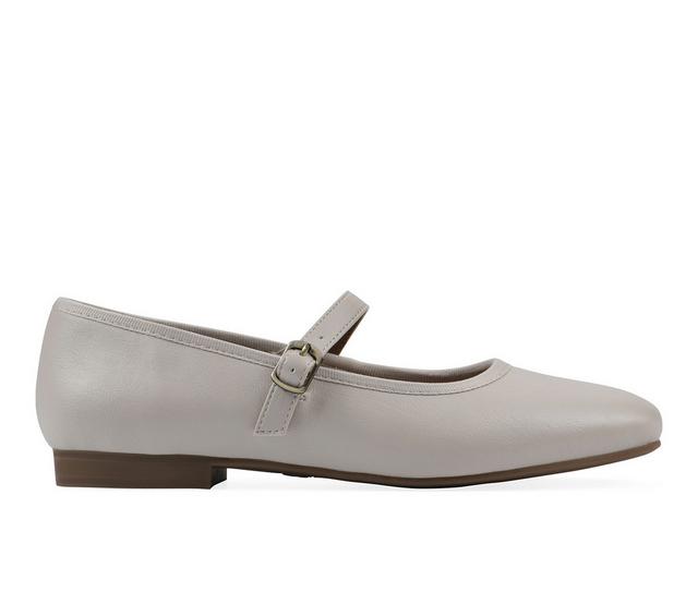 Women's White Mountain Boch Mary Jane Flats in Eggshell color