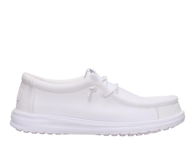 Men's HEYDUDE Wally Work CE Safety Shoes in White color