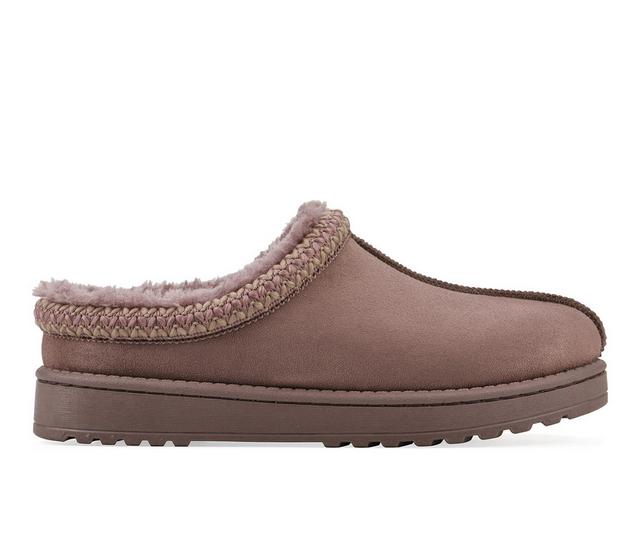Women's White Mountain Icebin Winter Clogs in Rosewood color