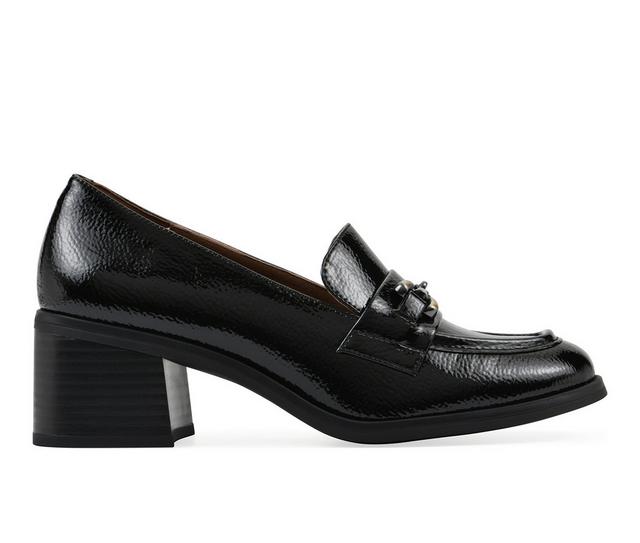 Women's White Mountain Nacho Dress Loafers in Black color