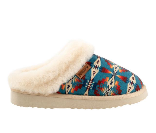 Pendleton Women's Tuscon Slippers in Blue color