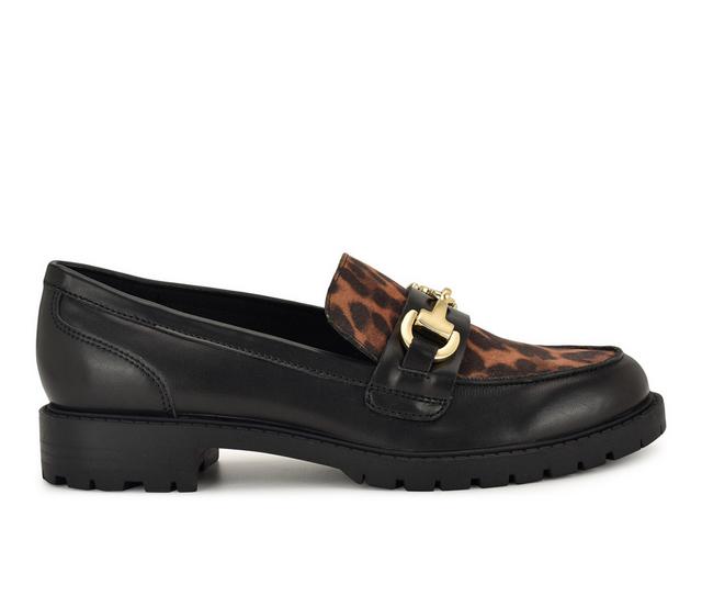 Women's Nine West Newdale Loafers in Black Multi color