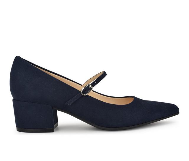 Women's Nine West Pins Mary Jane Pumps in Navy color