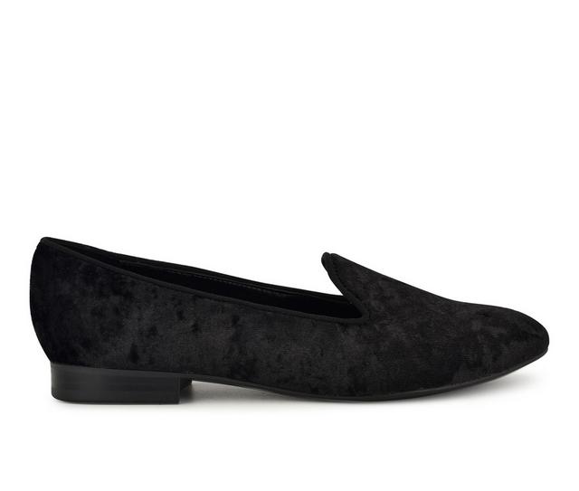 Women's Nine West Renold Loafers in Black Velvet color