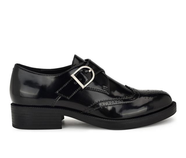 Women's Nine West Smythe Oxfords in BlackPatent color