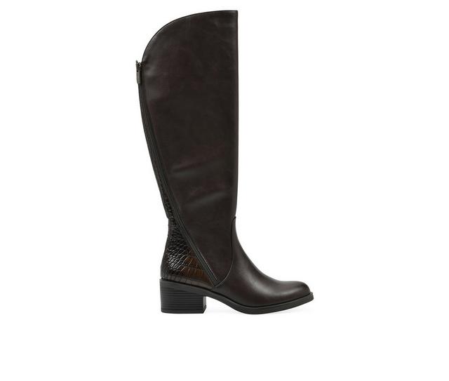 Women's White Mountain Cushaw Knee High Boots in Brown color