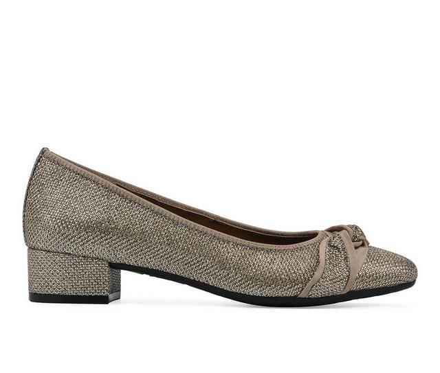 Women's White Mountain Bordeaux Pumps in Gold/Glitter color