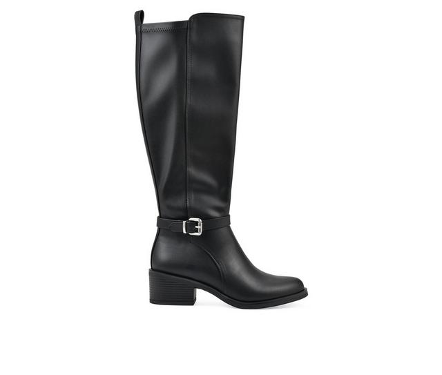 Women's White Mountain Custard Knee High Boots in Black color