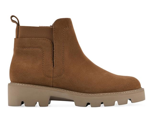 Women's White Mountain Glassie Chelsea Boots in Whiskey color