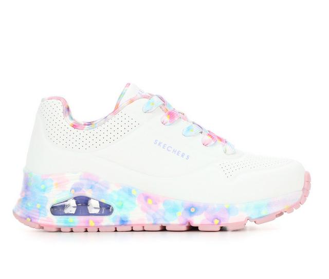 Girls' Skechers Street Little Kid & Big Kid Uno Gen1 Floral Sneakers in White/Multi color