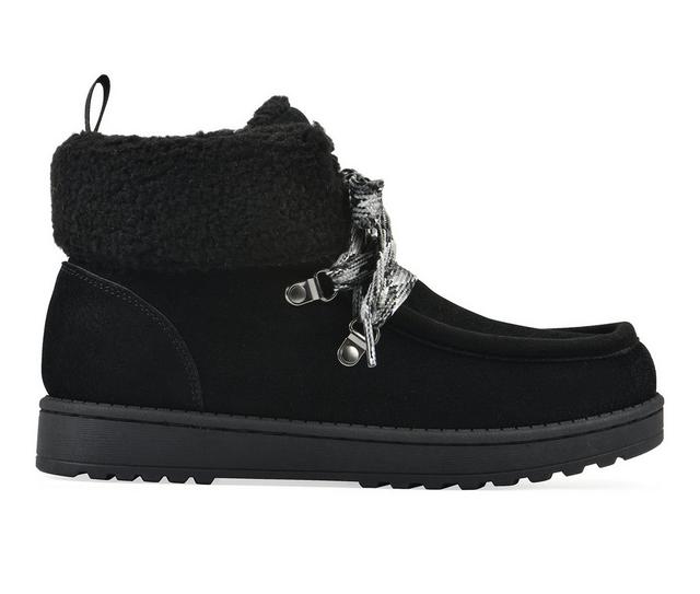 Women's White Mountain Icebox Winter Boots in Black color