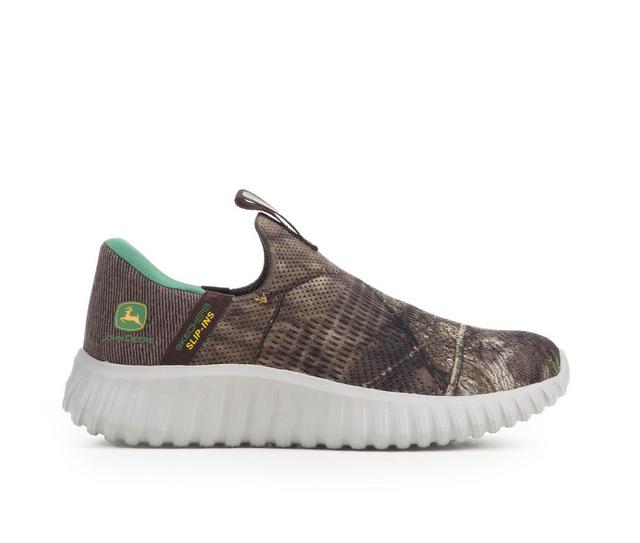Boys' Skechers Little Kid & Big Kid Depth Charge 2.0 John Deere Slip-On Shoes in Camo color