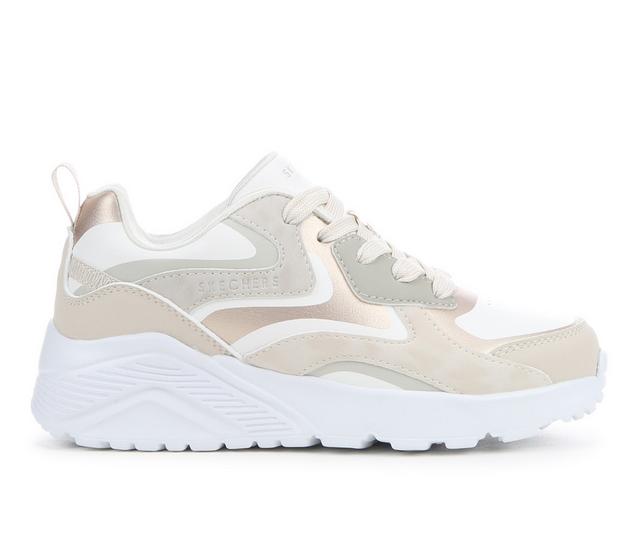 Girls' Skechers Street Uno Lite Metallic Blast 10.5-7 in Natural color