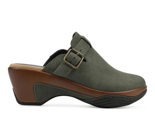 Women's White Mountain Viewed Clogs in Olive color