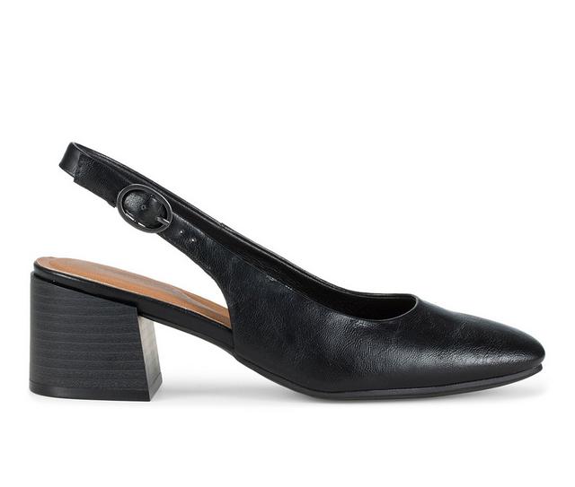 Women's Baretraps Ester Slingback Pumps in Black/Black color