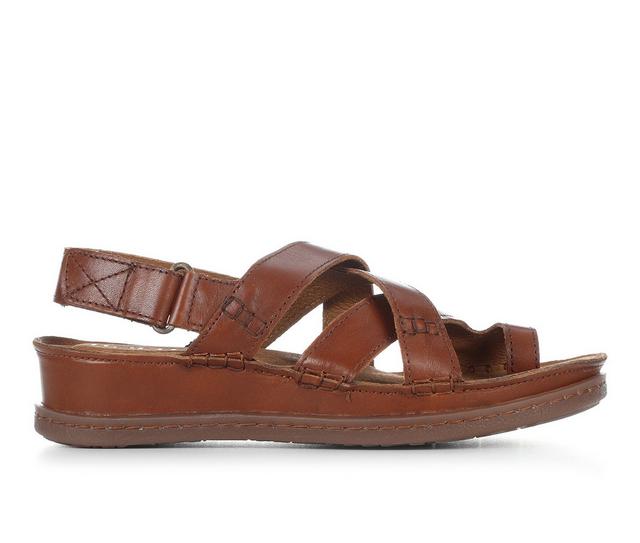 Women's Born Eton Wedge Sandals in Tan color