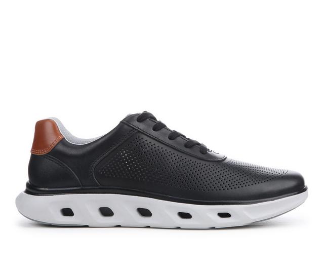 Men's Johnston and Murphy Cruz U-Throat Dress Sneakers in Black color