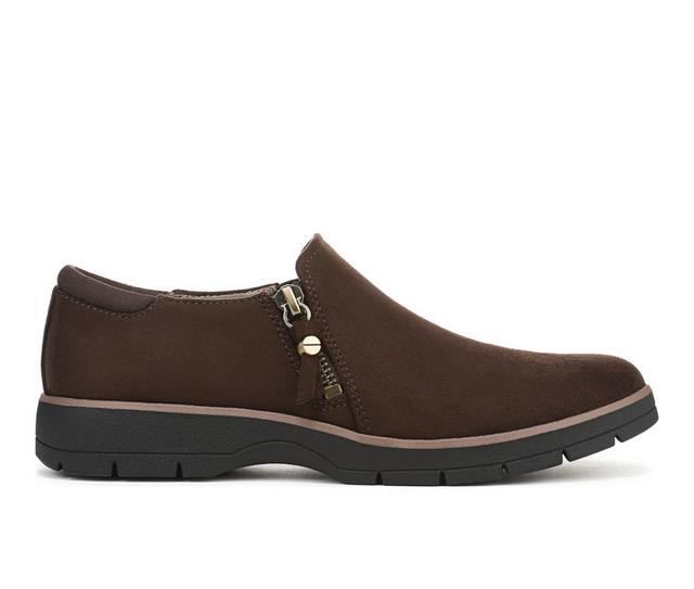 Women's Dr. Scholls Nice Day Now Slip On Shoes in Dark Brown color