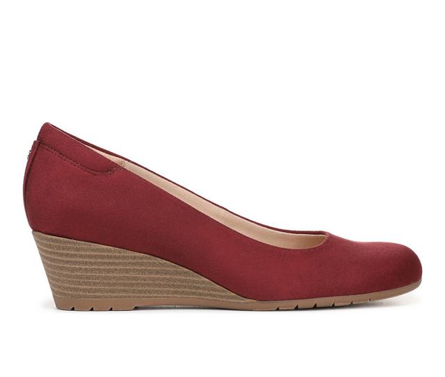 Women's Dr. Scholls Be Flex Wedge Pumps in Burgundy color